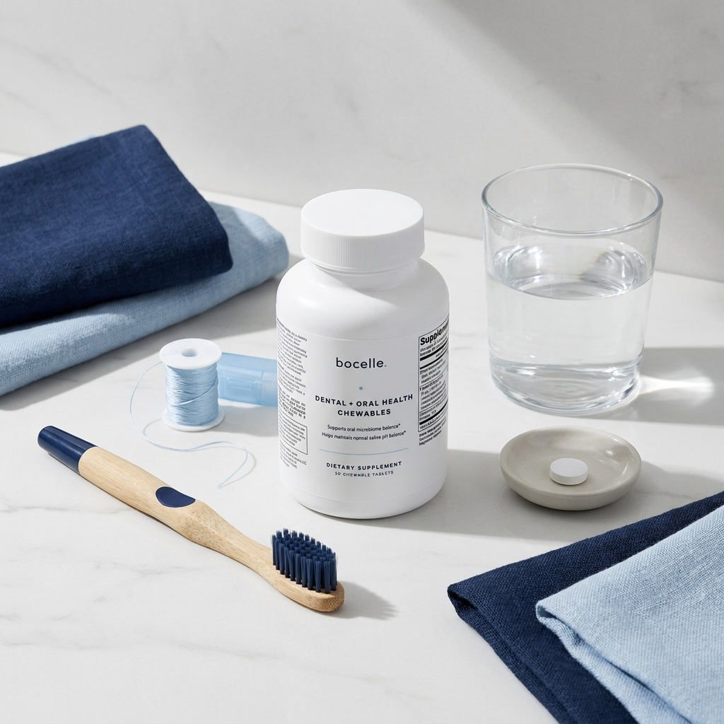 Bocelle chewables lifestyle, confident smile